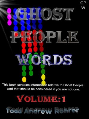 cover image of Ghost People Words--Volume